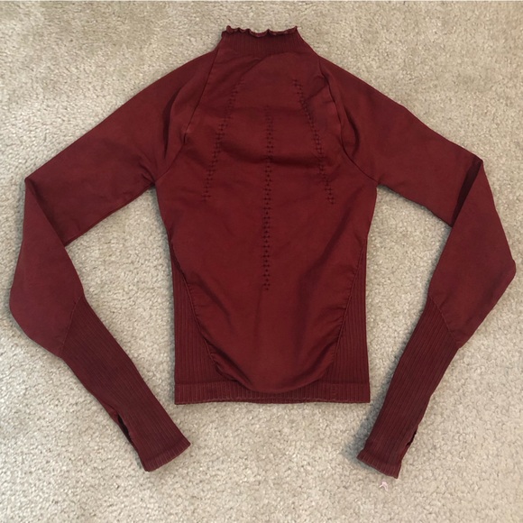 Free People Good Karma High Neck Layer In Cherry Berry. NWOT! Sz XS/S - Picture 5 of 6